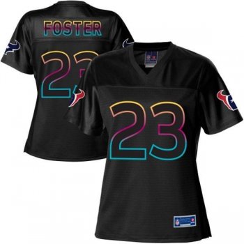 Women Nike Houston Texans 23 Arian Foster Black Fashion NFL Jerseys