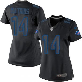 Women Nike Buffalo Bills #14 Sammy Watkins Black Impact Limited NFL Jerseys