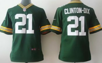 Kids Nike Green Bay Packers 21 Ha Ha Clinton-Dix Green NFL Jerseys