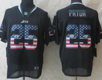 Nike New York Jets 25 Calvin Pryor Black USA Flag Fashion NFL Jerseys