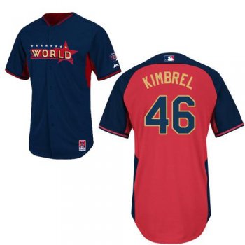 2014 Future Stars World League Atlanta Braves 46 Craig Kimbrel Red Blue MLB BP Jerseys