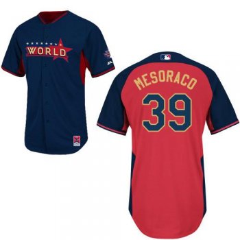 2014 Future Stars World League Cincinnati Reds 39 Devin Mesoraco Red Blue MLB BP Jerseys