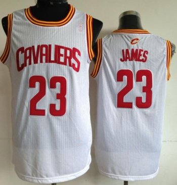 Cleveland Cavaliers 23 LeBron James White Revolution 30 NBA Jerseys