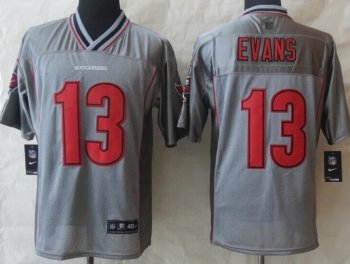 Nike Tampa Bay Buccaneers 13 Mike Evans Grey Vapor Elite NFL Jerseys