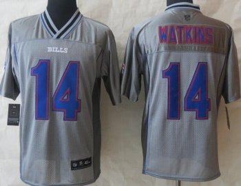 Nike Buffalo Bills #14 Sammy Watkins Grey Vapor Elite NFL Jerseys