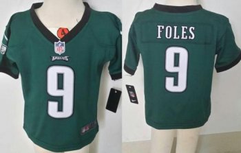 Baby Nike Philadelphia Eagles 9 Nick Foles Green FL Jerseys