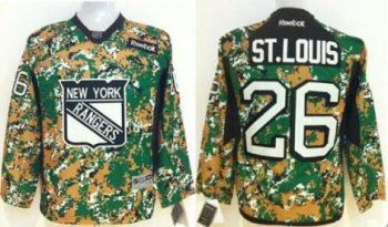 Kids New York Rangers 26 Martin St. Louis Camo NHL Jerseys