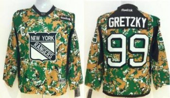 Kids New York Rangers 99 Wayne Gretzky Camo NHL Jerseys