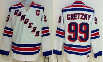 Kids New York Rangers #99 Wayne Gretzky White NHL Jerseys