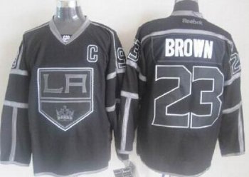 Los Angeles Kings 23 Dustin Brown Black ICE Fashion NHL Jerseys