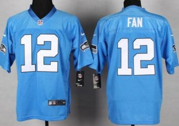 Nike Seattle Seahawks 12 Fan Light Blue NFL Jerseys