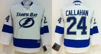 Women Tampa Bay Lightning #24 Ryan Callahan White NHL Jersey