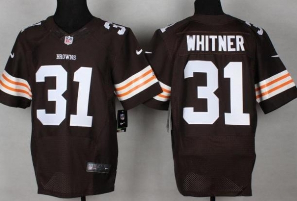 Nike Cleveland Browns 31 Donte Whitner Brown Elite NFL Jerseys