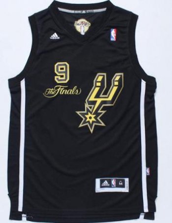 San Antonio Spurs 9# Tony Parker Black Swingman NBA Jerseys