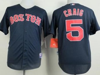 Boston Red Sox #5 Allen Craig Dark Blue Cool Base Stitched MLB Jersey