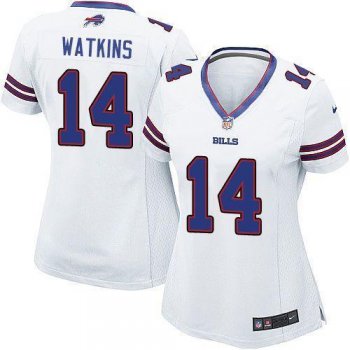 Women Nike Buffalo Bills #14 Sammy Watkins White NFL Jerseys