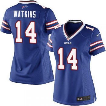 Women Nike Buffalo Bills #14 Sammy Watkins Blue NFL Jerseys