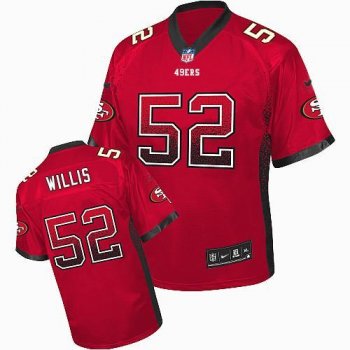 Youth Nike San Francisco 49ers #52 Patrick Willis Red Team Color Stitched Drift Fashion Elite NFL Jersey