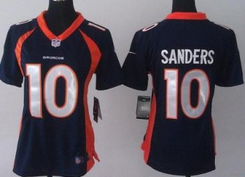 Women Nike Denver Broncos 10 Emmanuel Sanders Blue NFL Jerseys