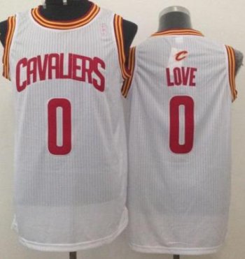 Cleveland Cavaliers 0 Kevin Love White Revolution 30 NBA Jerseys