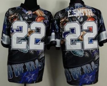 Nike Dallas Cowboys #22 Emmitt Smith Fanatical Version NFL Jerseys