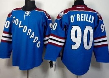 Colorado Avalanche 90 Ryan O'Reilly Blue Stitched NHL Jersey