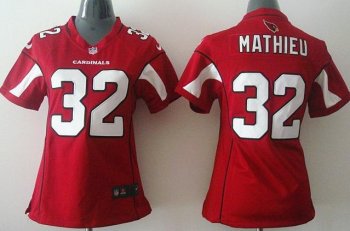 Women Nike Arizona Cardinals 32 Tyrann Mathieu Red NFL Jerseys