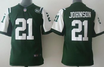 Kids Nike New York Jets 21 Chris Johnson Green NFL Jerseys