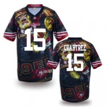 Nike San Francisco 49ers 15 Michael Crabtree Fanatical Version NFL Jerseys (2)