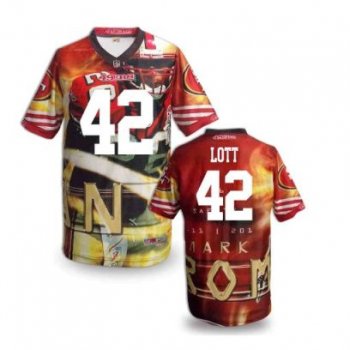 Nike San Francisco 49ers 42 Ronnie Lott Fanatical Version NFL Jerseys (10)