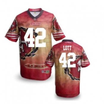 Nike San Francisco 49ers 42 Ronnie Lott Fanatical Version NFL Jerseys (13)