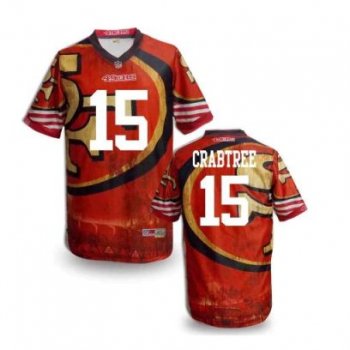 Nike San Francisco 49ers 15 Michael Crabtree Fanatical Version NFL Jerseys (9)