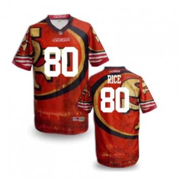 Nike San Francisco 49ers 80 Jerry Rice Fanatical Version NFL Jerseys (8)