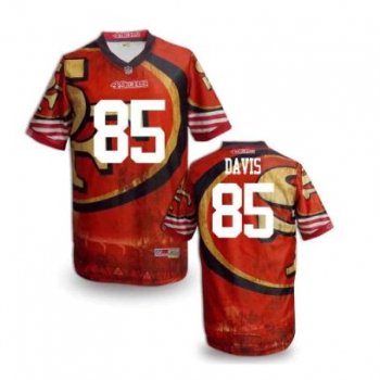 Nike San Francisco 49ers 85 Vernon Davis Fanatical Version NFL Jerseys (8)