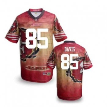 Nike San Francisco 49ers 85 Vernon Davis Fanatical Version NFL Jerseys (13)