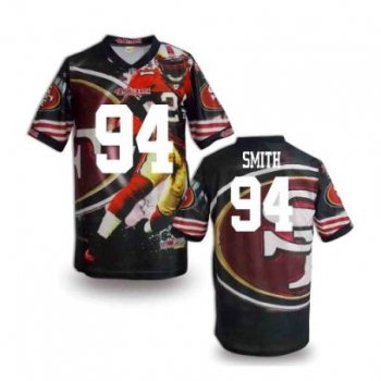 Nike San Francisco 49ers 94 Justin Smith Fanatical Version NFL Jerseys (5)