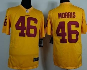 Nike Washington Redskins 46 Alfred Morris Yellow Game NFL Jerseys