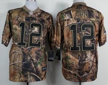 Nike Seattle Seahawks 12 Fan Camo Realtree NFL Jerseys