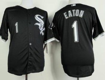 Chicago White Sox 1 Adam Eaton Black Baseball Jerseys