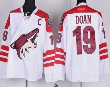 Phoenix Coyotes 19 Shane Doan White Road Stitched NHL Jersey