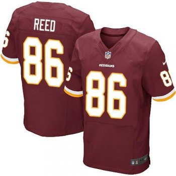 Nike Washington Redskins 86 Jordan Reed Burgundy Red Team Color Stitched NFL Elite Jersey