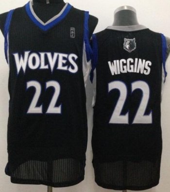 Minnesota Timberwolves 22 Andrew Wiggins Black Revolution 30 NBA Jerseys