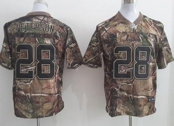 Nike Minnesota Vikings 28 Adrian Peterson Camo Realtree Elite NFL Jersey