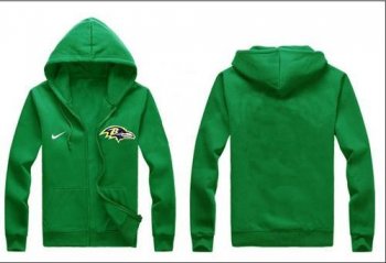 Nike Baltimore Ravens Authentic Logo Hoodie Green