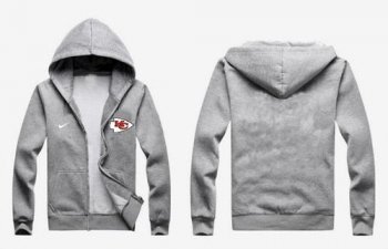 Nike Kansas City Chiefs Authentic Logo Hoodie Grey