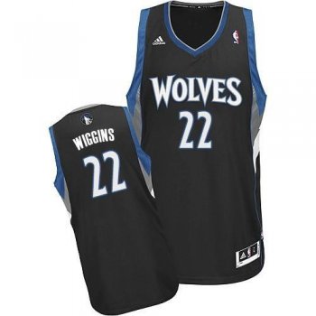 Minnesota Timberwolves 22 Andrew Wiggins Black Stitched Swingman NBA Jersey