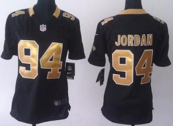 Women Nike New Orleans Saints #94 Cameron Jordan Game black NFL Jersey