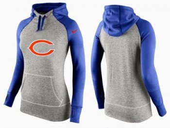 Women's Nike Chicago Bears Performance Hoodie Grey & Blue