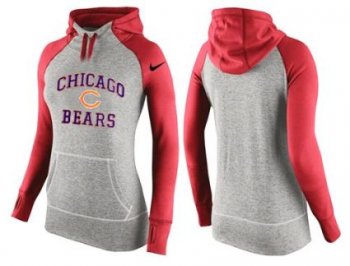 Women's Nike Chicago Bears Performance Hoodie Grey & Red