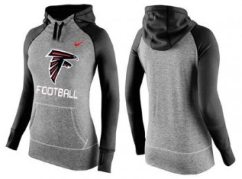 Women's Nike Atlanta Falcons Performance Hoodie Grey & Black_1